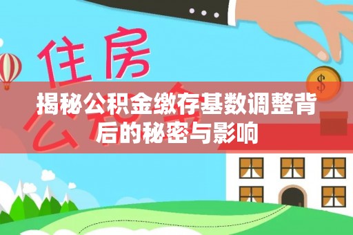 崇仁揭秘公积金缴存基数调整背后的秘密与影响